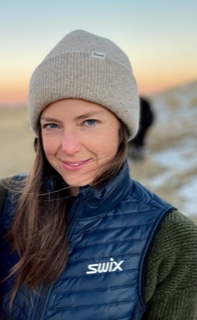 Jenna Sampson at sunset